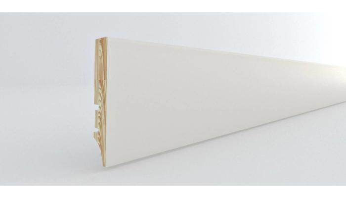 Listwa drewniana biała